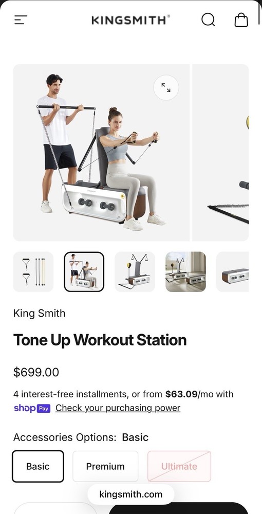 King Smith Adjustable Home Gym Workout Station MPN 1980881 – $700 Retail (NEW)