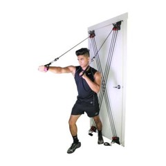 X Factor Door Gym Full Body Workout System with DVD, Chart, Straight Bar