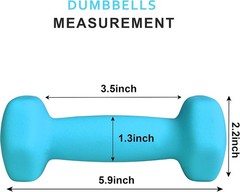 Home Gym Equipment Weights Set Cast Iron Neoprene Dumbbells for Strength Yoga