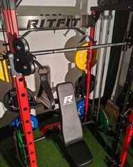 RitFit M1 PRO Smith Machine Home Gym, Power Cage, Weight Bench, Dip Bars