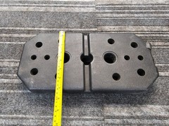 (QTY 4) Vinyl Rectangle Weight Plate 10 LBS EACH 14.5″ L x 7″ Stackable, Black