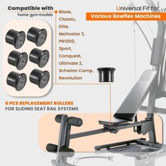 For Bowflex Rolling Seat Trolley Wheels Blaze Classic Elite Motivator 2 PR1000