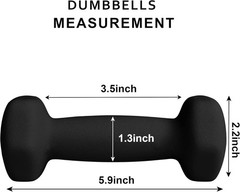 Durable Cast Iron Neoprene Dumbbells – Lightweight Weights for Diverse Workouts