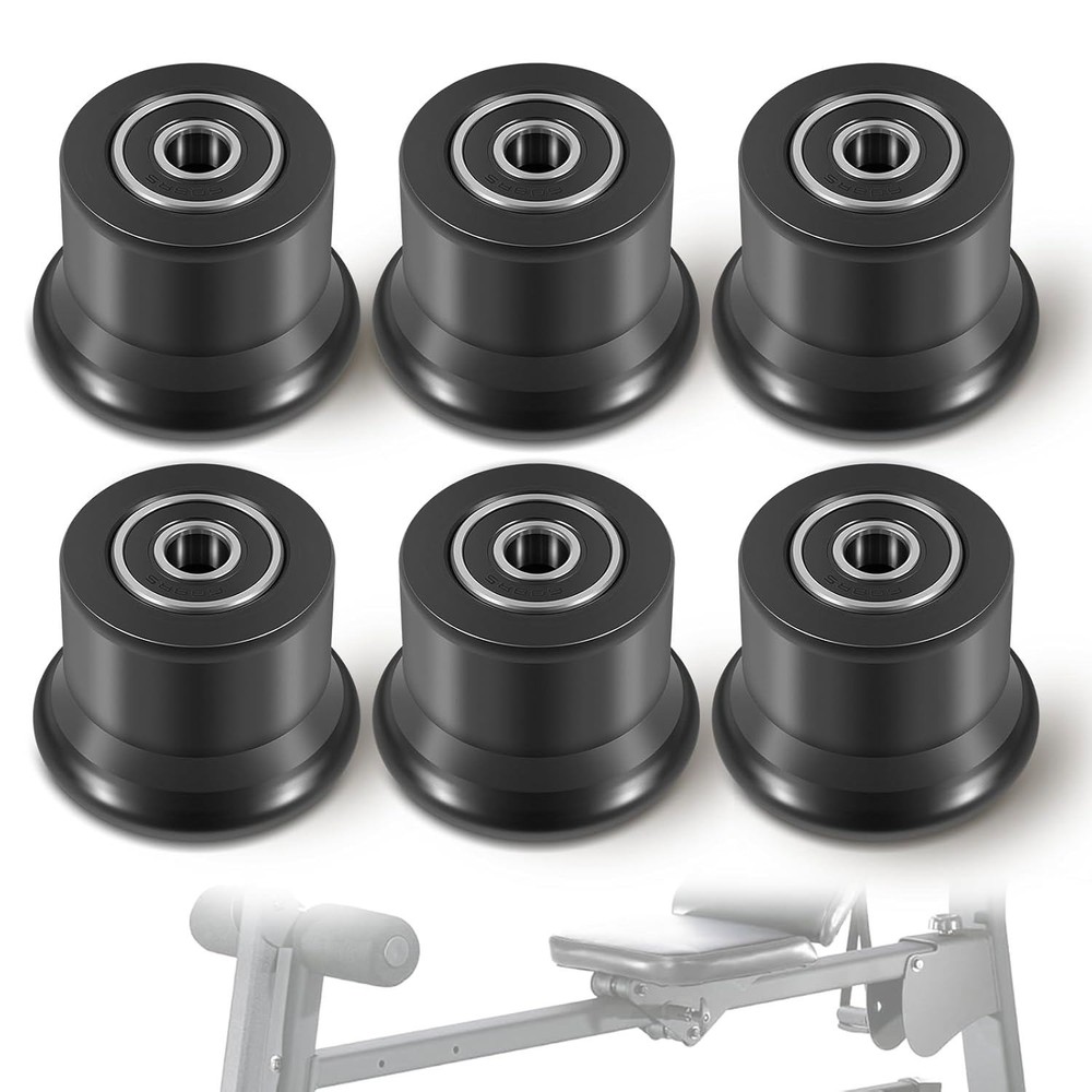 6-Pack Sliding Seat Bracket Roller for Bowflex Home Gym Fits Motivator2 Pr1000