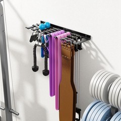 Wall Mounted Home Gym Equipment Storage Rack for Resistance Bands, Cable9254