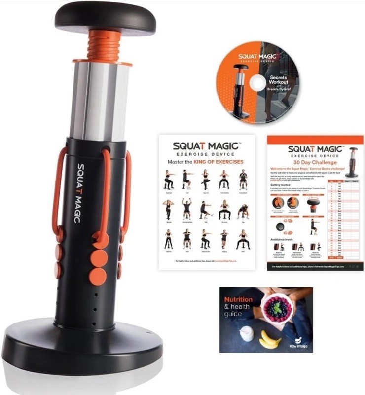 Squat Magic Home Exercise Machine Legs Butt Core Abs Fitness Workout New