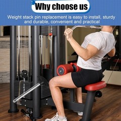 Chrome Weight Stack Pin Set – Perfect Gym Accessories for Fitness Lovers