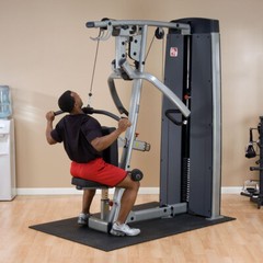 Body-Solid ProDual Press Arm Lat Machine with 210 lb. Stack