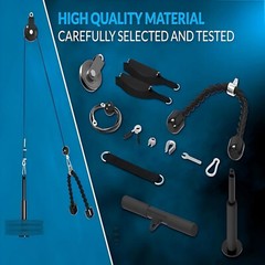 Pulley Weight System Gym,Home Fitness Equipment.Heavy Duty Material M7,M9 Buckle