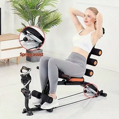 6-in-1 Home Sit Up Machine – Multifunctional Ab & Leg Trainer with Bicycle Pedal