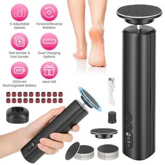 2-in-1 Electric Nail Sander Pen 3000mAh for Dead Skin Cracked Heels Home Salon