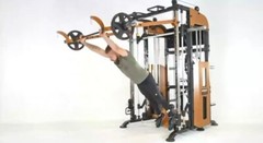 Pro Functional Trainer Smith Machine Power Rack Aluminum Pulleys
