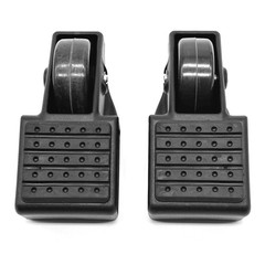 Foot Caster Wheel Set fits Concept2 Indoor Rowers 1809 Pair Standard, Black