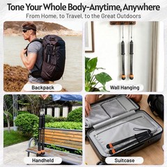 Portable Ropeless Battle Ropes for Men & Women,Adjustable Weights Cordless Ba…