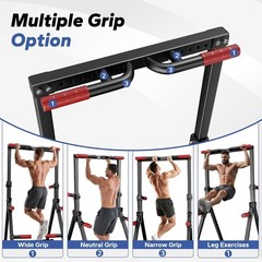 DOBESTS Power Tower Pull Up Bar Free Standing, Adjustable Foldable Pull Up St…