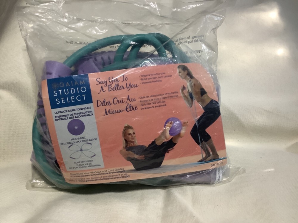 New GAIAM Studio Select Ultimate Core Toning Kit set with mini ab ball