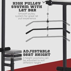 Lat Pull Down Machine Multifunction Low Row Bar Cable Fitness Body Workout