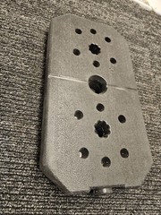 ( QTY 2 ) 12.5 Pound Each BackPack Plate Vinyl Machine Weight Black