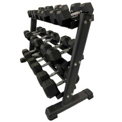 Diamond Fitness – 3 tier dumbbell rack  – holds 5-50 pairs – home gym