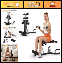 Adjustable Deep Squat Machine for Women – Home Gym Fitness Equipment, 300 lbs Ca