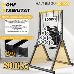 Folding Power Tower Dip Station Pull Up Bar Freestanding Height Adjustable M…