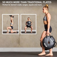 Elite Sports UNFILLED Workout Sand Plates (Set of 2) – EMPTY Fillable Olym