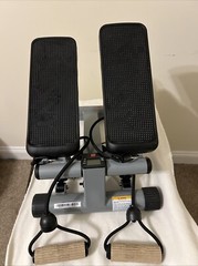 Sunny Health & Fitness. Mini Stepper w/Resistance Bands. Non Slip Pedals