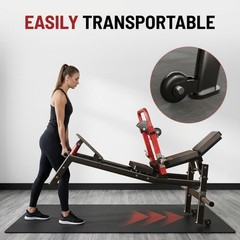 Hip Thrust Machine 900LBS Capacity Plate-Loaded Glute Bridge Machine Heavy Duty