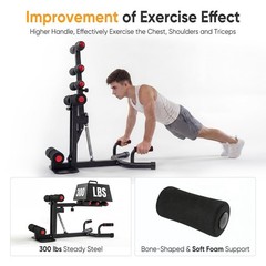 Adjustable Deep Squat Machine for Home Gym – Glutes & Core Workout, 300 lbs Capa
