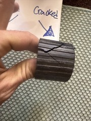 DAMAGED Total Gym Elite Rubber End Caps Black (2 Have Screws To Secure Them)