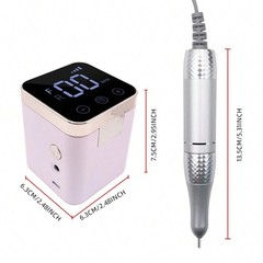 2-in-1 Electric Nail Sander Pen 3000mAh Rechargeable Nail Grinder & Remover