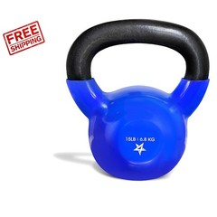 Versatile 5-100 LB Kettlebell for Strength Training – Durable Vinyl Coating
