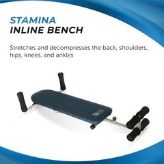 Stamina InLine Back Stretch Bench Upper and Lower Back Stretcher – No Inversi…