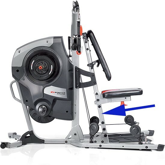 ONE USED BACK SEAT ADJUSTABLE POST for Bowflex Revolution XP
