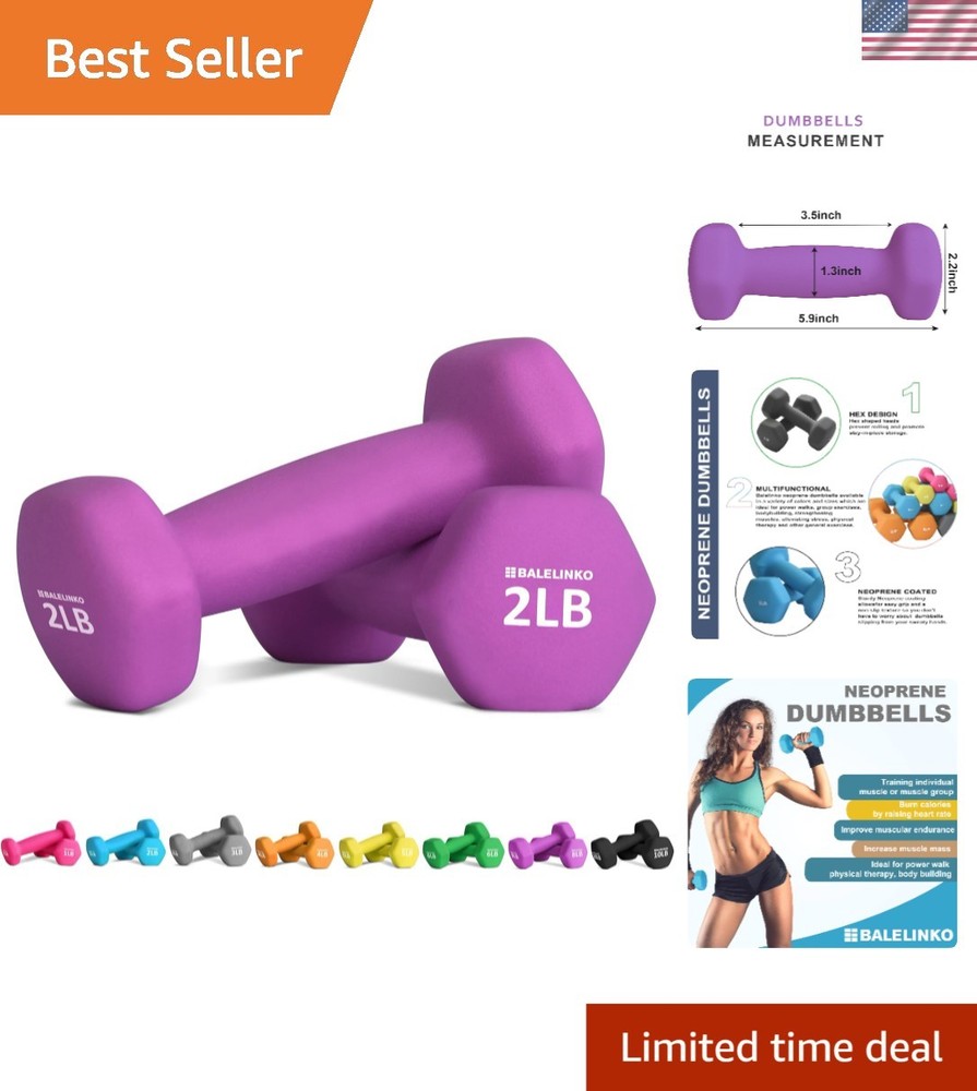 Lightweight Hexagonal Dumbbell Weights for Women & Men – Versatile Fitness Tool