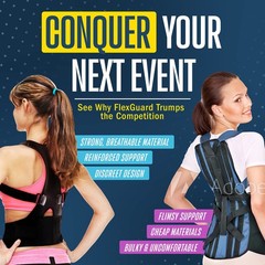 FlexGuard Posture Corrector Brace Back Support Belt Women Men Large 1-Pack