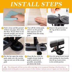 Tarfepa Sit Up Assistant Device Bar For Floor Portable Sit Up Exercise