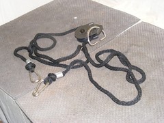 GENUINE TOTAL GYM PLATINUM PLUS & MORE LEG PULLEY ROPE W/CLIPS & D-RING**NICE