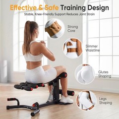 Adjustable Deep Squat Machine for Women – Home Gym Fitness Equipment, 300 lbs Ca