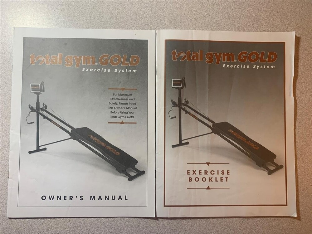 Total Gym Gold Exercise Guide plus Owner’s Manual