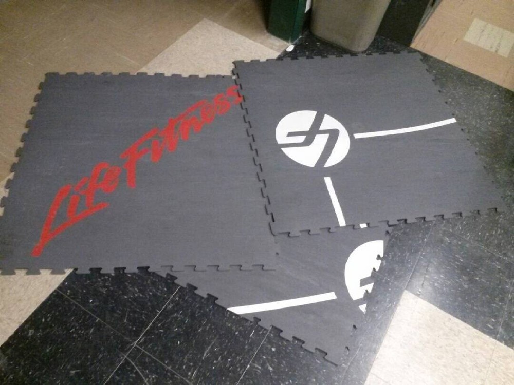 Life Fitness Gym Mats Exercise Weightlifting Bodybuilding Weights Strength Train