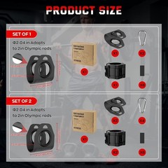 Heavy-Duty Dumbbell to Barbell Converter Clips for Ultimate Workout Flexibility