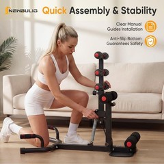 Adjustable Deep Squat Machine for Women – Home Gym Fitness Equipment, 300 lbs Ca