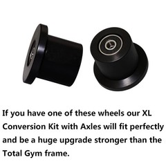 Total Gym Replacement Wheels/Rollers 4 Pack for XL XLS 3000 FIT – 1/4″ Bearings