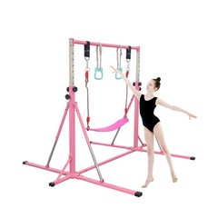 FC FUNCHEER Foldable Gymnastics Bar,5FT Horizontal bar,Adjustable Kids Traini…