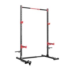 Multifunctional Power Cage Rack for Home Gym with Band Pegs, Landmine, Safety