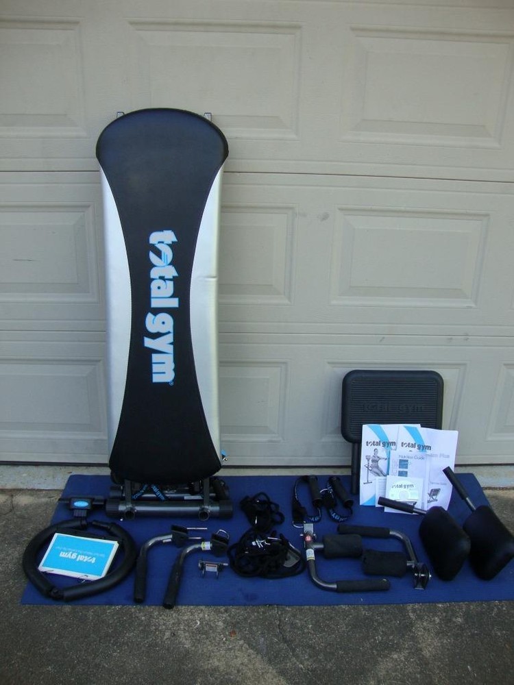 Total Gym Platinum Plus w/ Pull up, Squat, Ab Crunch, leg Attachment – XL XLS