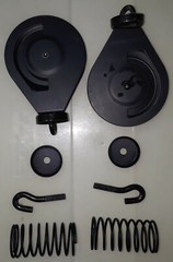 TWO USED OVERHEAD PULLEY WHEELS for LAT TOWER Bowflex Revolution XP