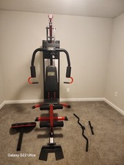Fitvids FVLX-750 Home Gym System Workout Station with 375lbs of Resistance
