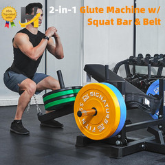 Plate Loaded Hip Thrust Machine Glute Bridge Workout Gym Exercise Weight Bench